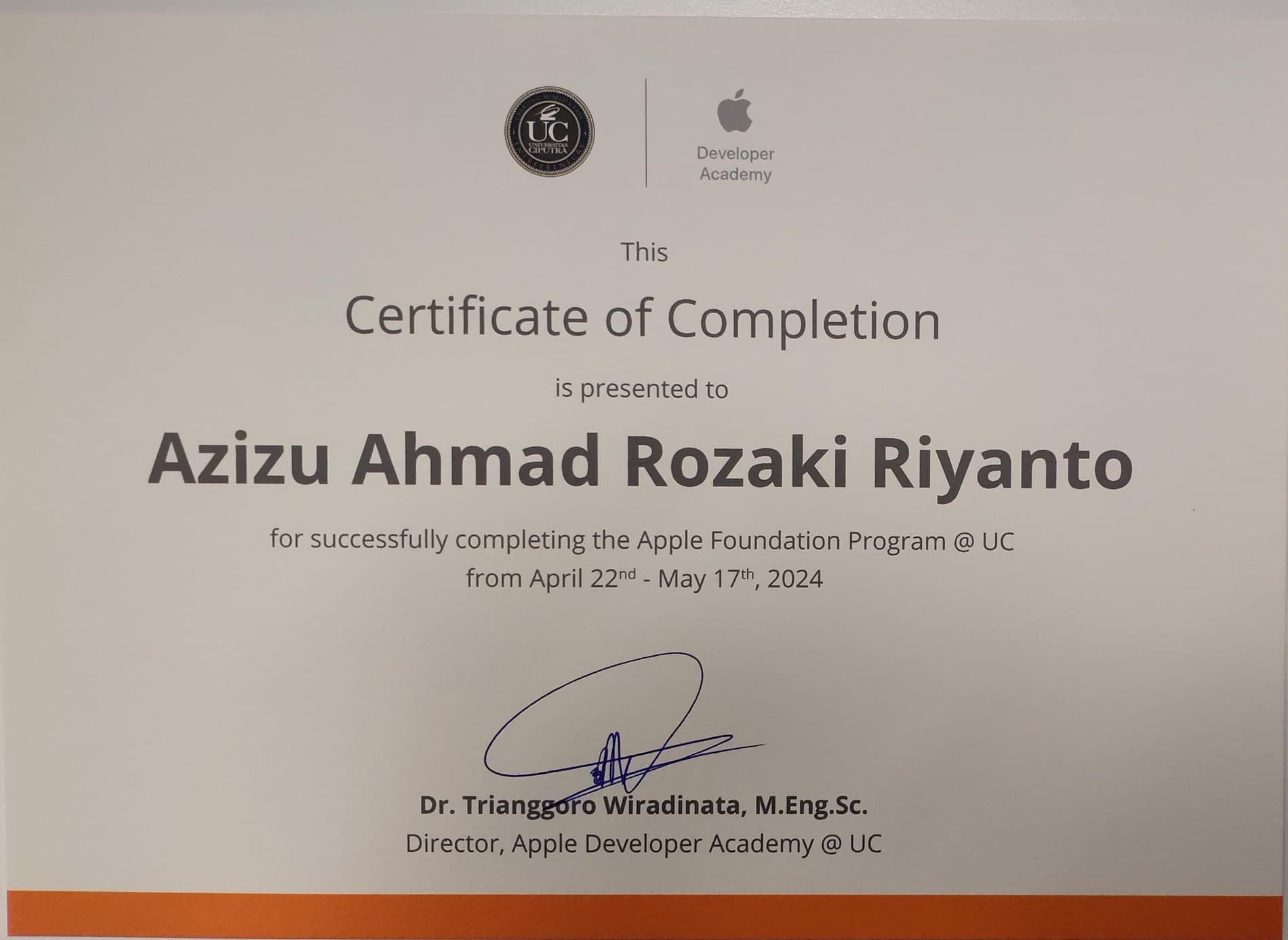 Apple Foundation @ UC