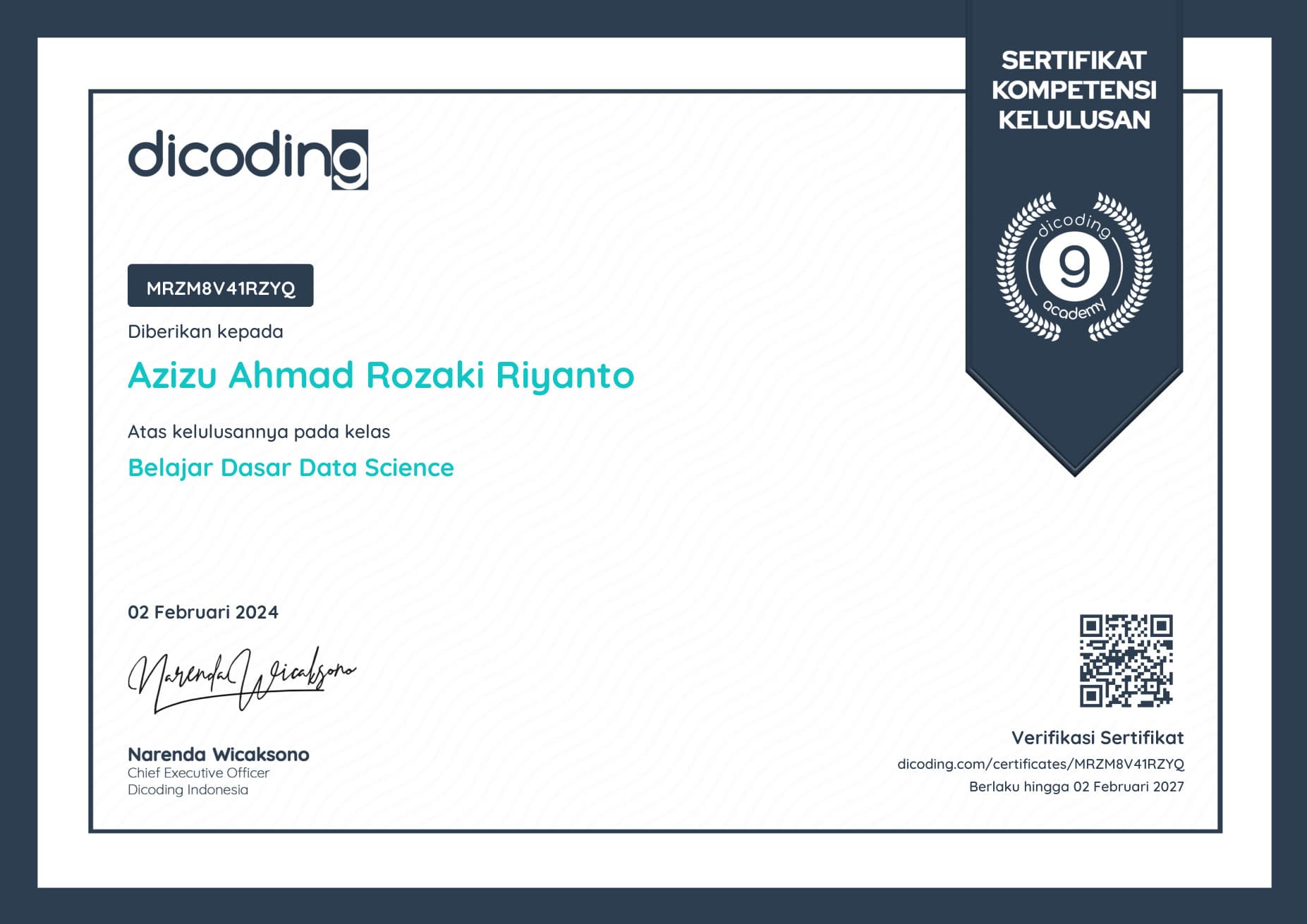 Belajar Dasar Data Science